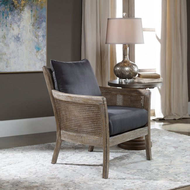 Encore Dark Gray Armchair - Uttermost - Armchairs by Modest Hut