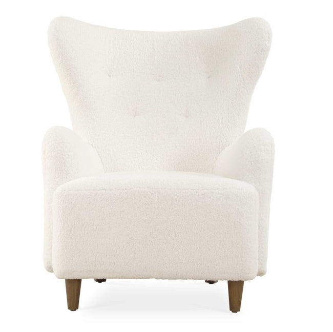 Ingel White Wingback Armchair - Chairs