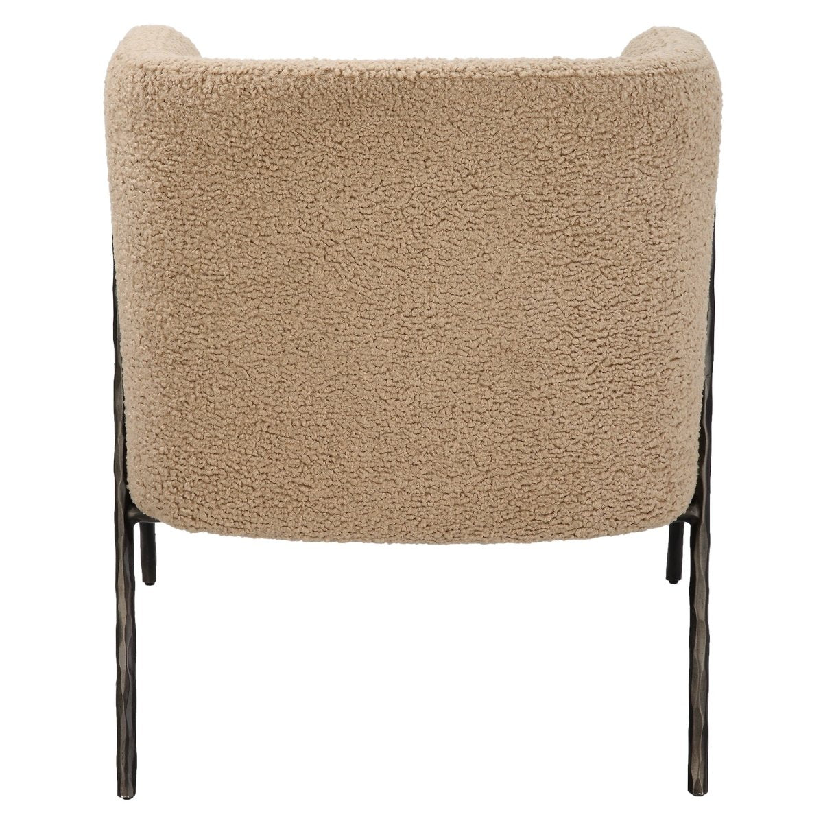Jacobsen Tan Shearling Barrel Chair - Uttermost - Armchairs by Modest Hut