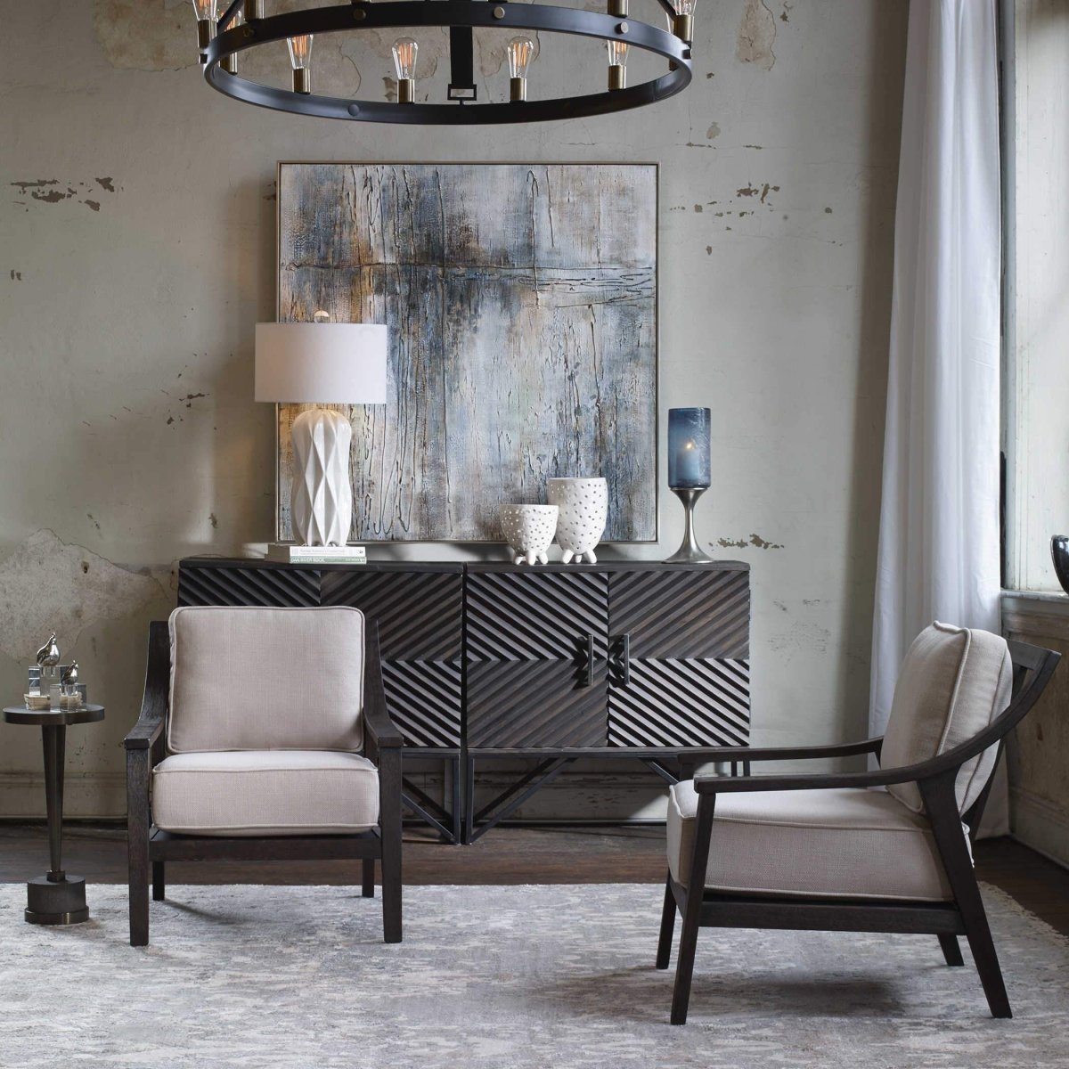 Lyle Open Back Armchair - Uttermost - Armchairs by Modest Hut
