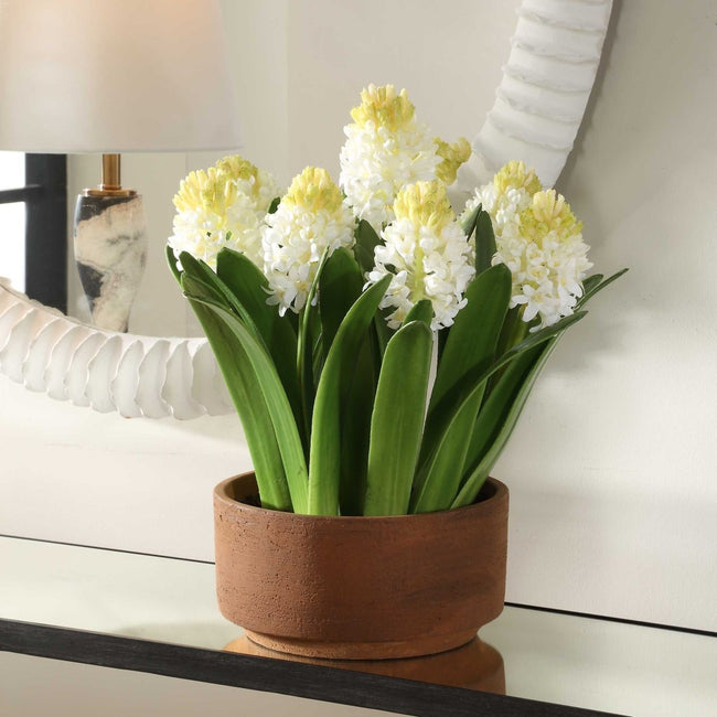 Sincerity Potted Hyacinth Plant - Uttermost - Artificial Flora by Modest Hut
