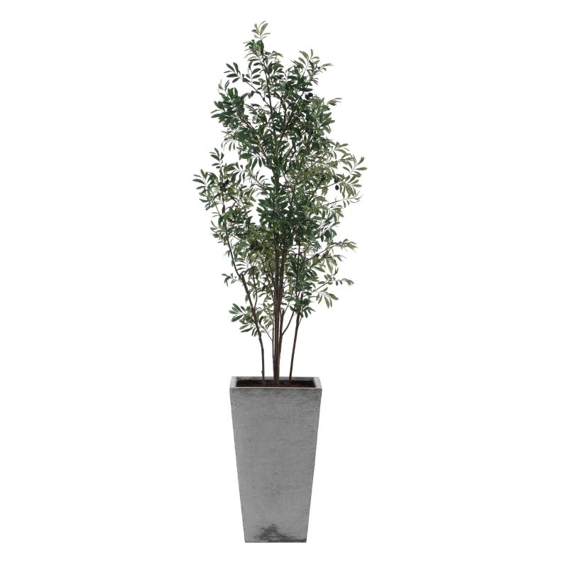 Sonora Olive Tree In Planter - Artificial Flora