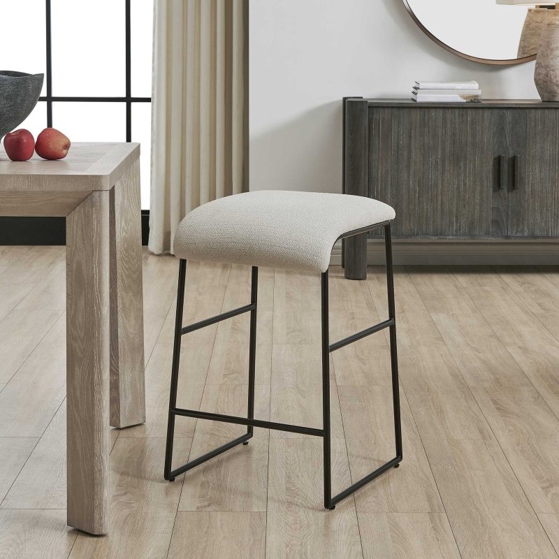 Arcane Ecru Counter Stool - Bar Stools