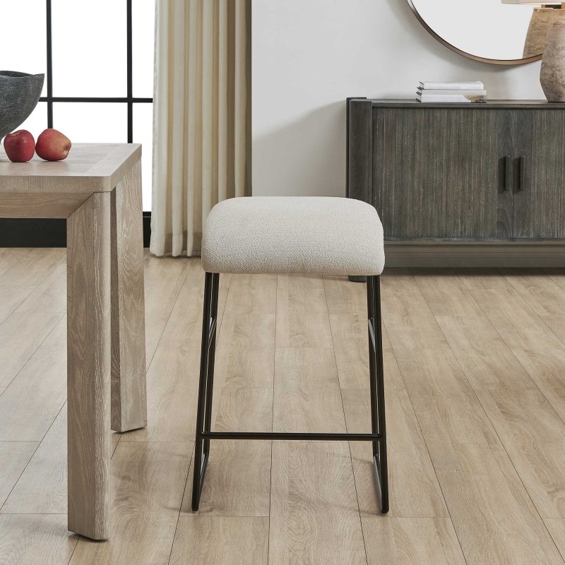 Arcane Ecru Counter Stool - Bar Stools