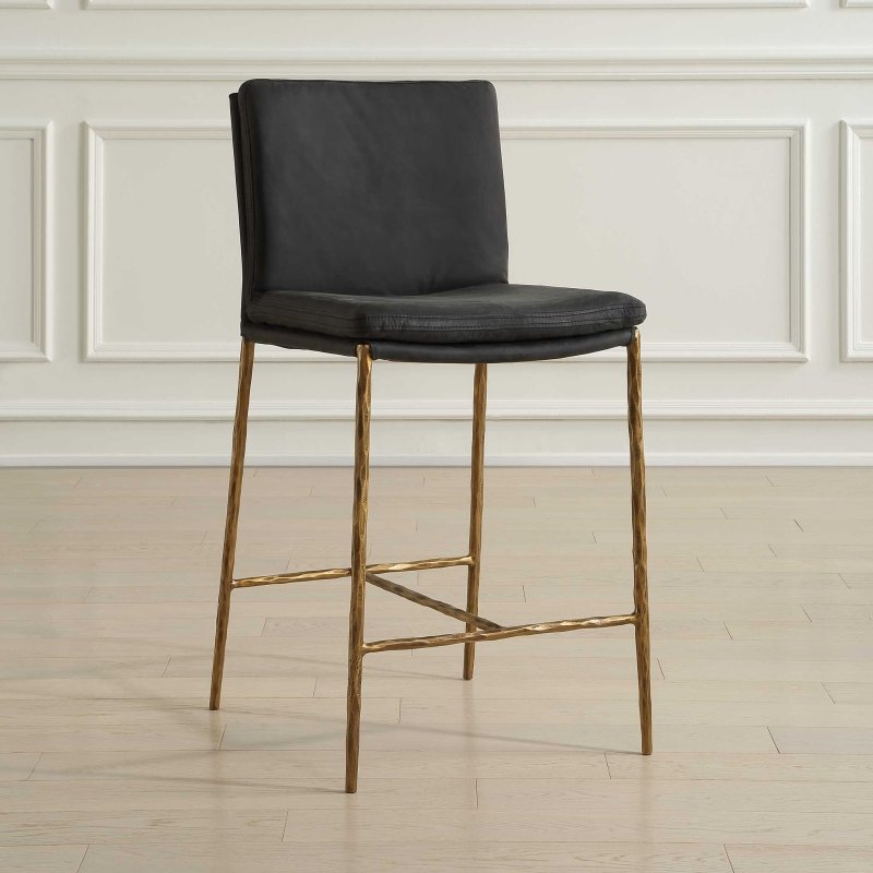 Ascend Charcoal Counter Stool - Bar Stools