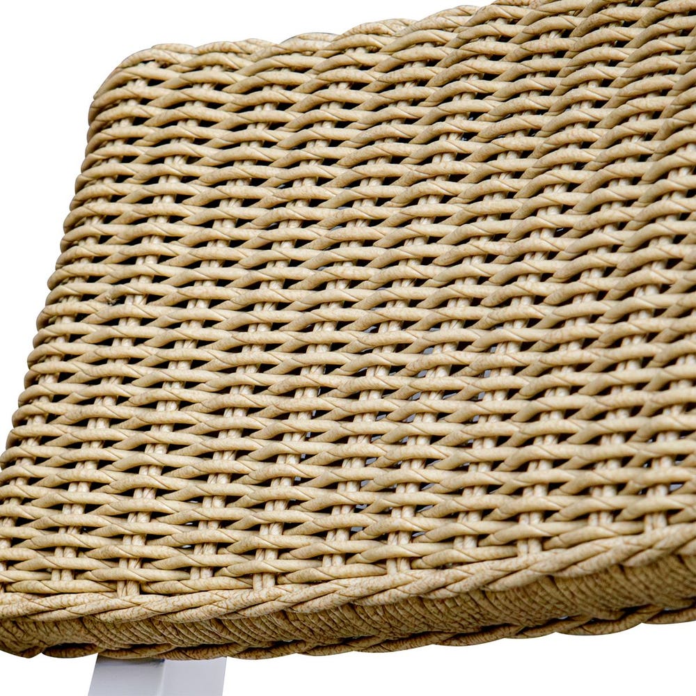 Calbas Outdoor Bar Stool, White - Uttermost - Bar Stools by Modest Hut