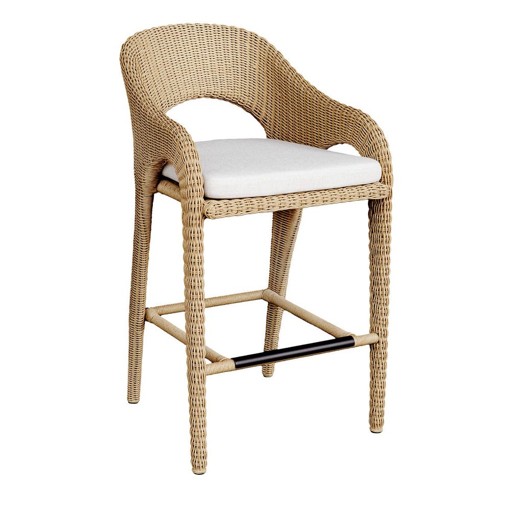 Kavali Outdoor Bar Stool - Uttermost - Bar Stools by Modest Hut