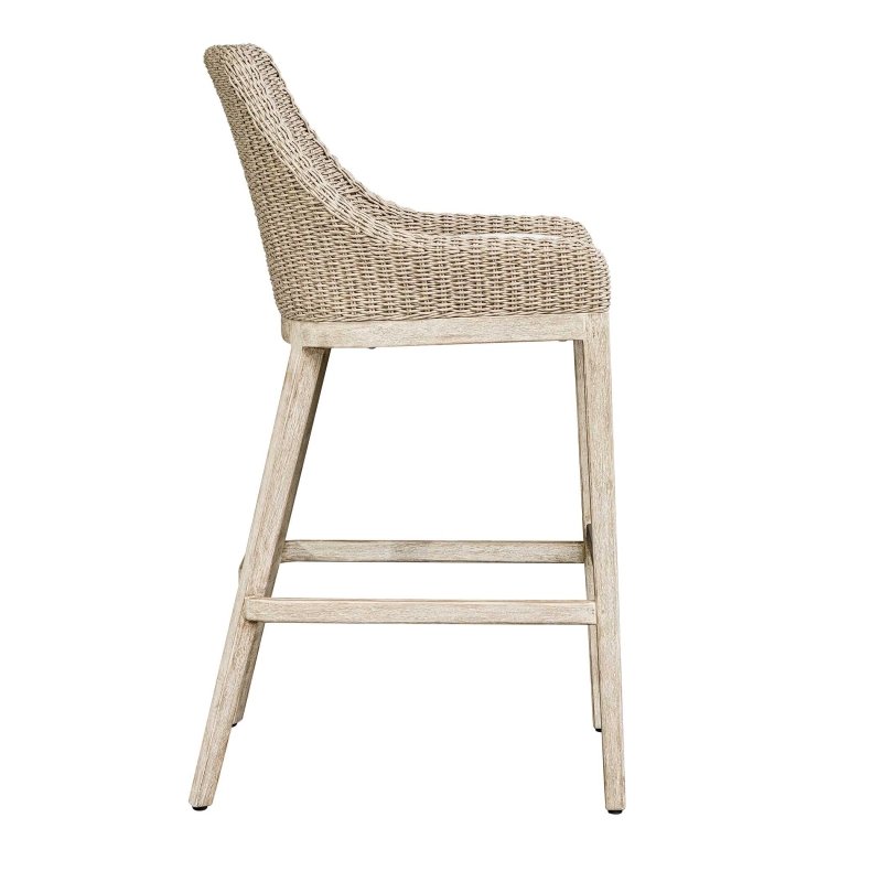 Paloma Outdoor Wicker Bar Stool - Bar Stools