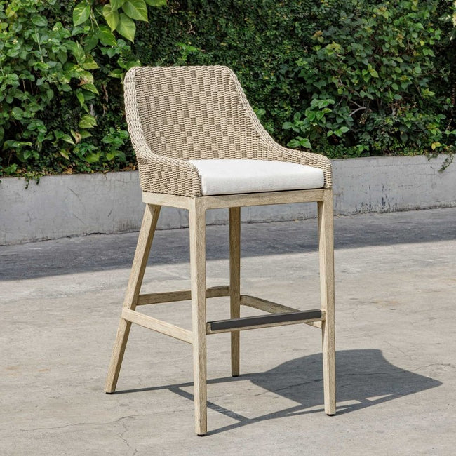 Paloma Outdoor Wicker Bar Stool - Bar Stools