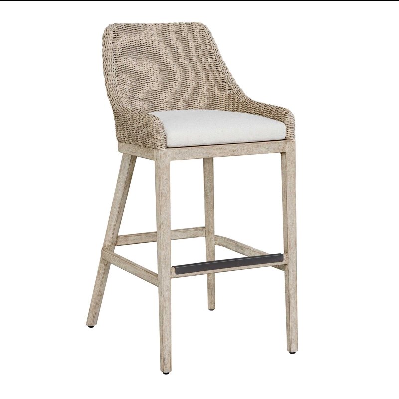 Paloma Outdoor Wicker Bar Stool - Bar Stools