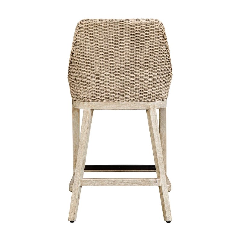 Paloma Outdoor Wicker Counter Stool - Bar Stools