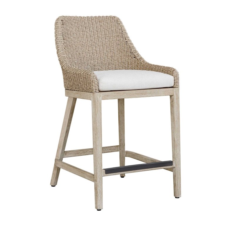Paloma Outdoor Wicker Counter Stool - Bar Stools