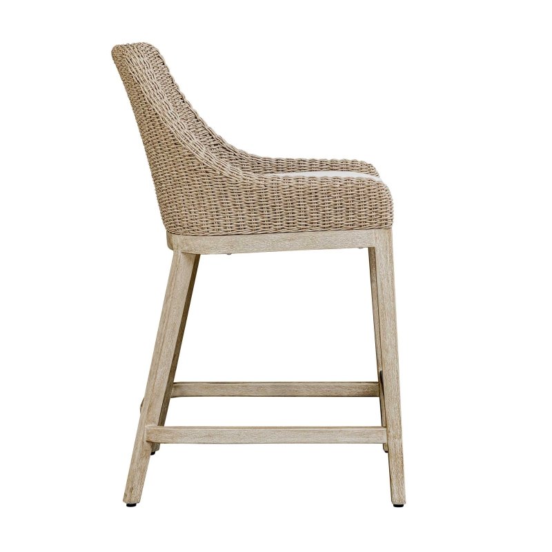 Paloma Outdoor Wicker Counter Stool - Bar Stools