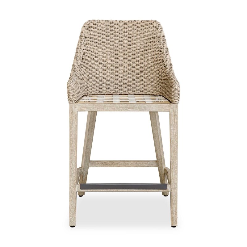 Paloma Outdoor Wicker Counter Stool - Bar Stools