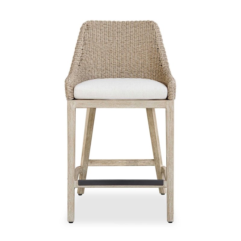 Paloma Outdoor Wicker Counter Stool - Bar Stools