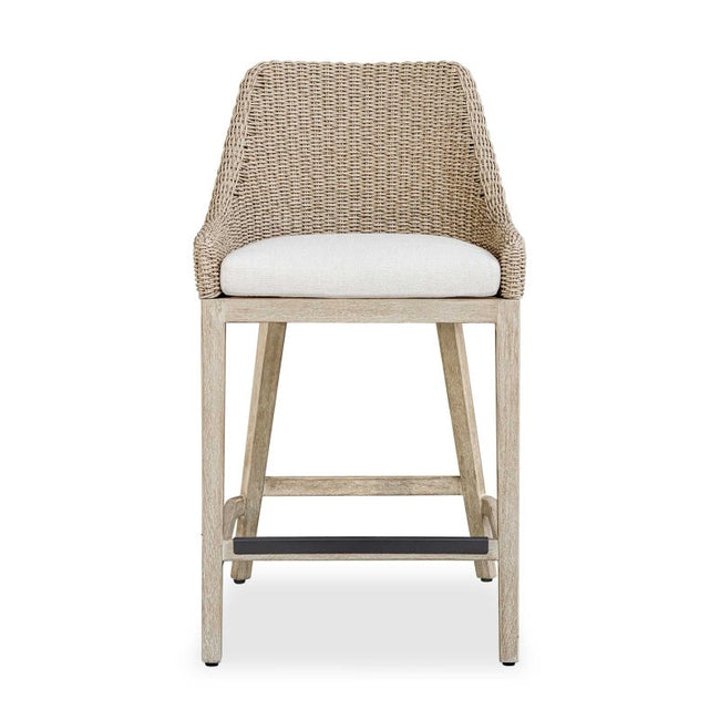 Paloma Outdoor Wicker Counter Stool - Bar Stools