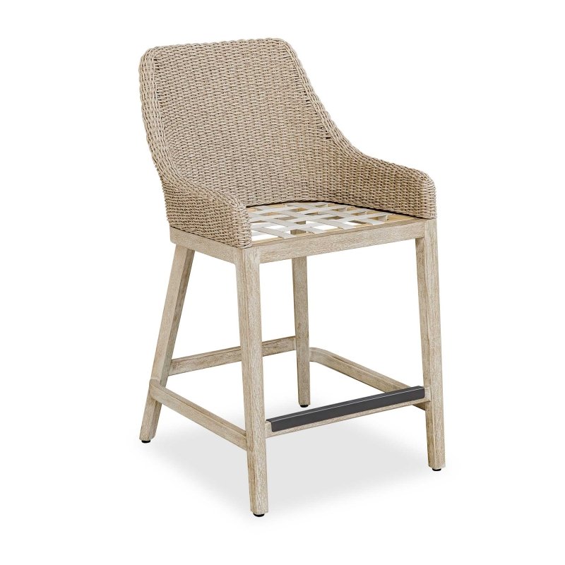 Paloma Outdoor Wicker Counter Stool - Bar Stools