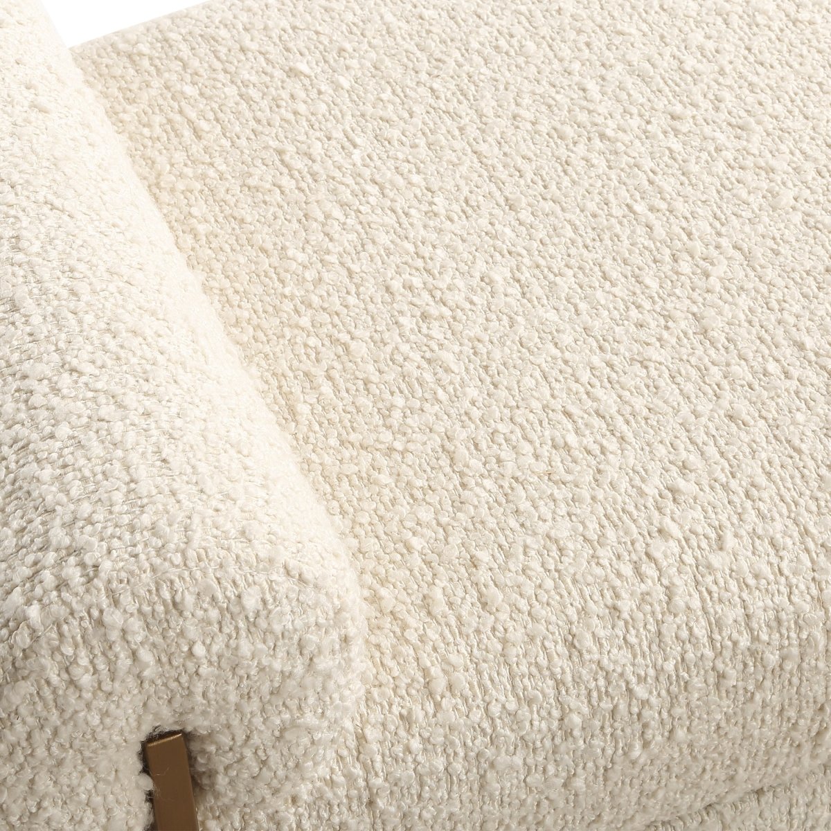 Bolster Pearl White Bench - Uttermost - Benches by Modest Hut