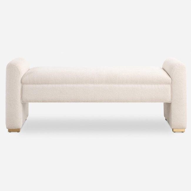 Caliste Ivory Bench - Uttermost - Benches by Modest Hut