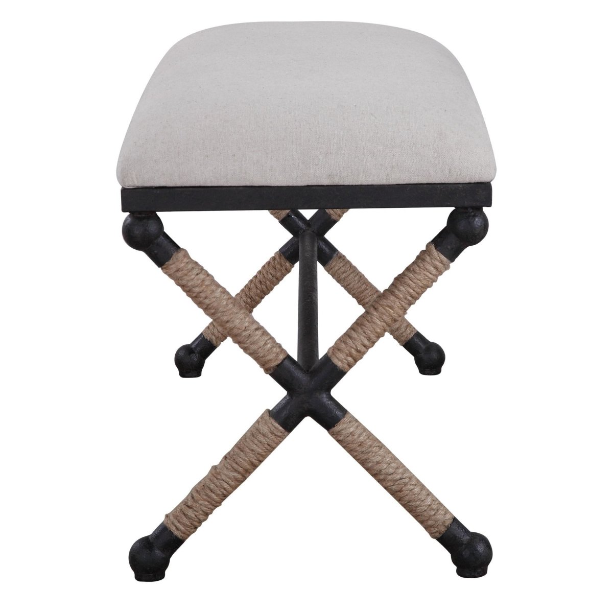 Firth Long White Bench - Uttermost - Benches by Modest Hut