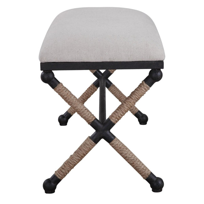 Firth Long White Bench - Uttermost - Benches by Modest Hut