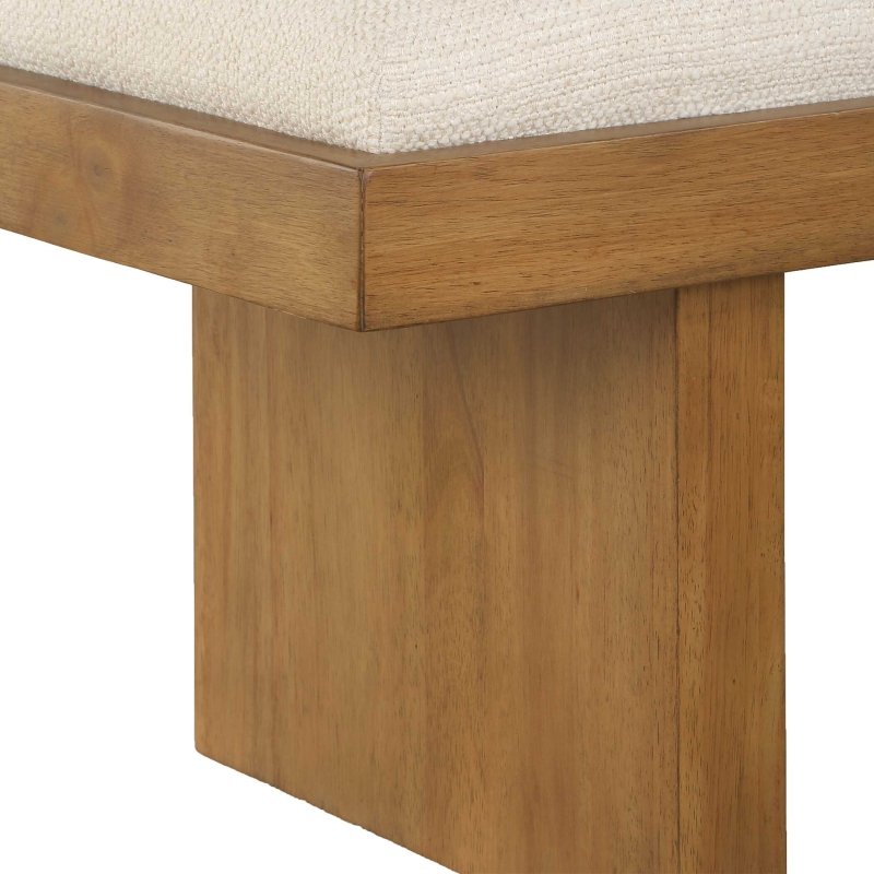Haden White Upholstery Bench - Benches