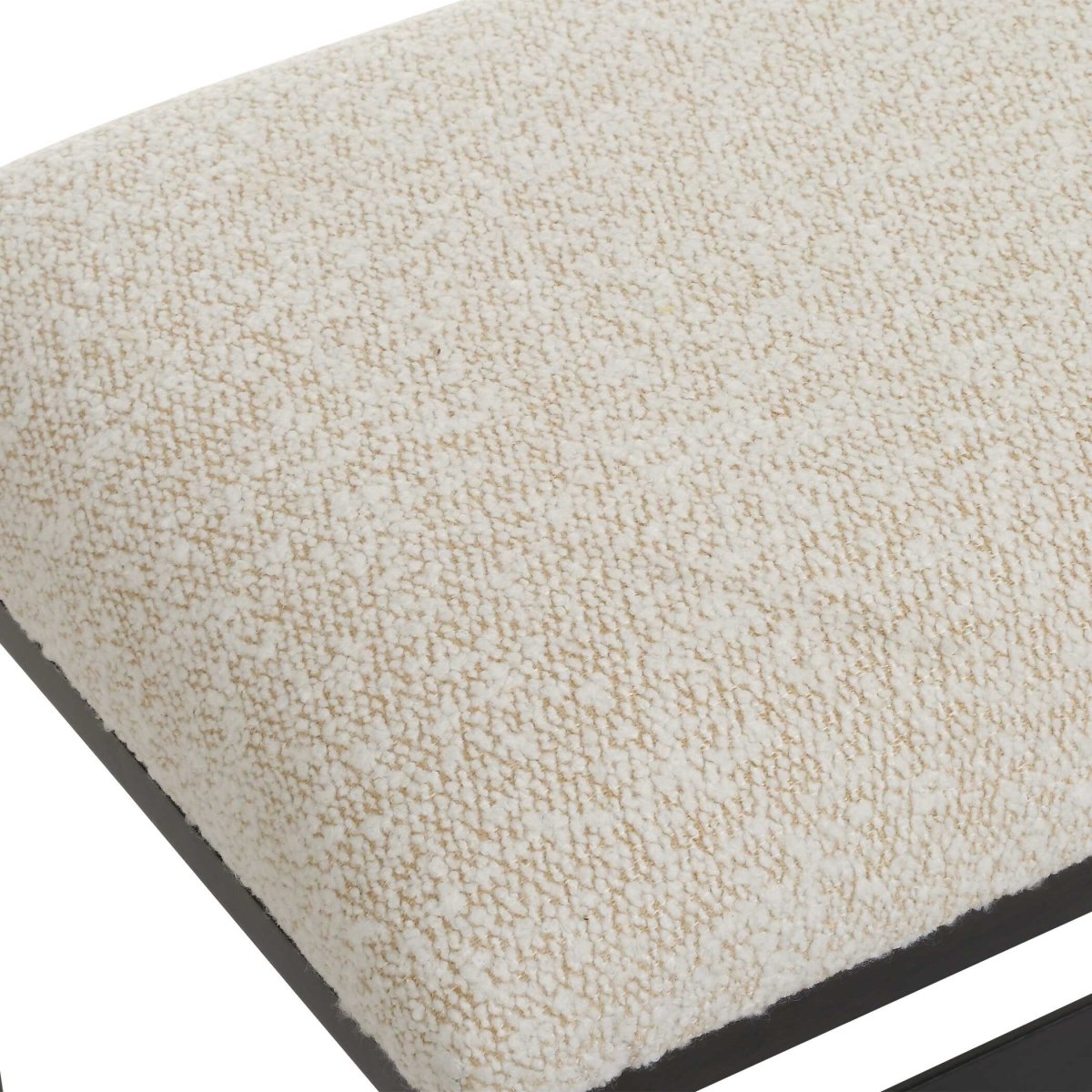 Halston Upholstered White Bench - Uttermost - Benches by Modest Hut