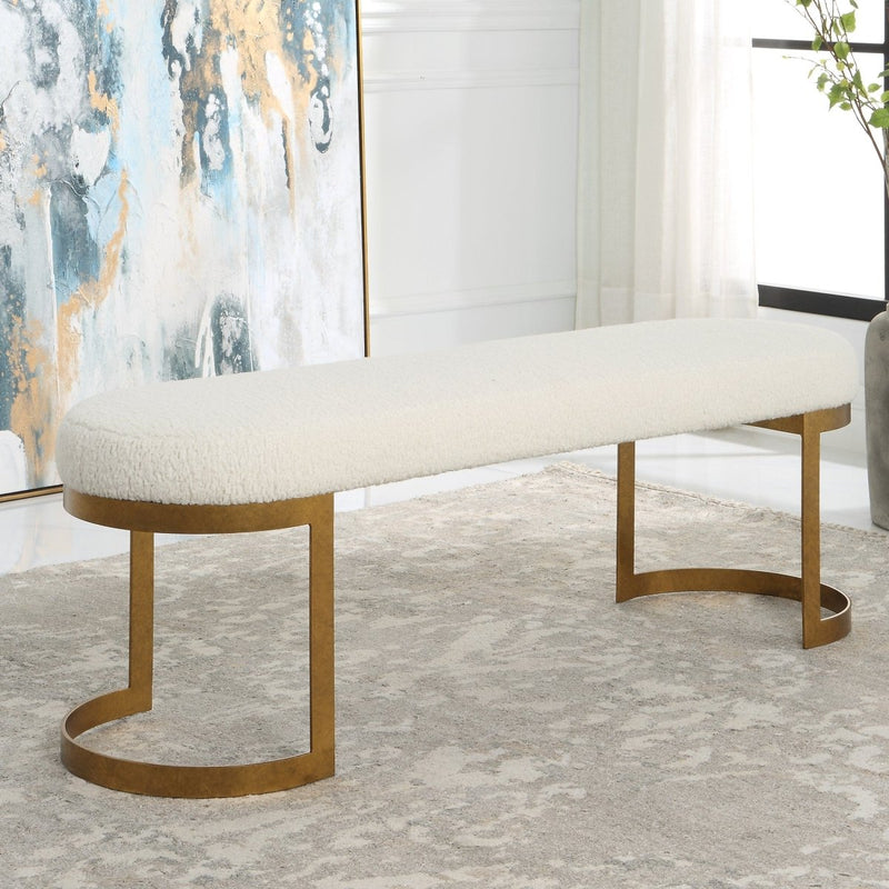Infinity Gold Bench - Uttermost - Benches by Modest Hut