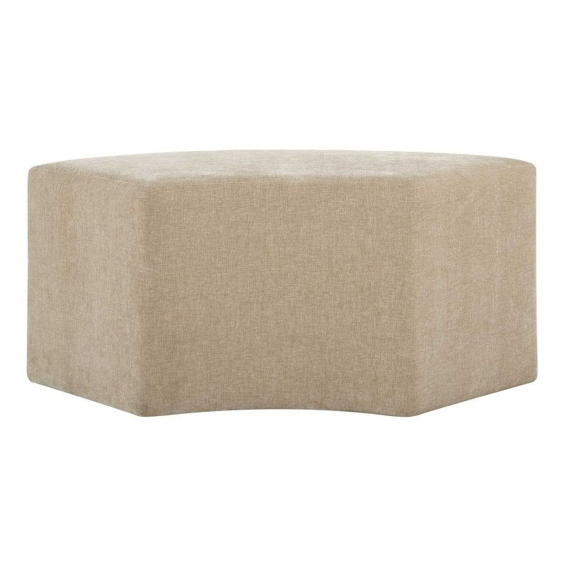 Khai Rounded Plush Dining Bench - Benches