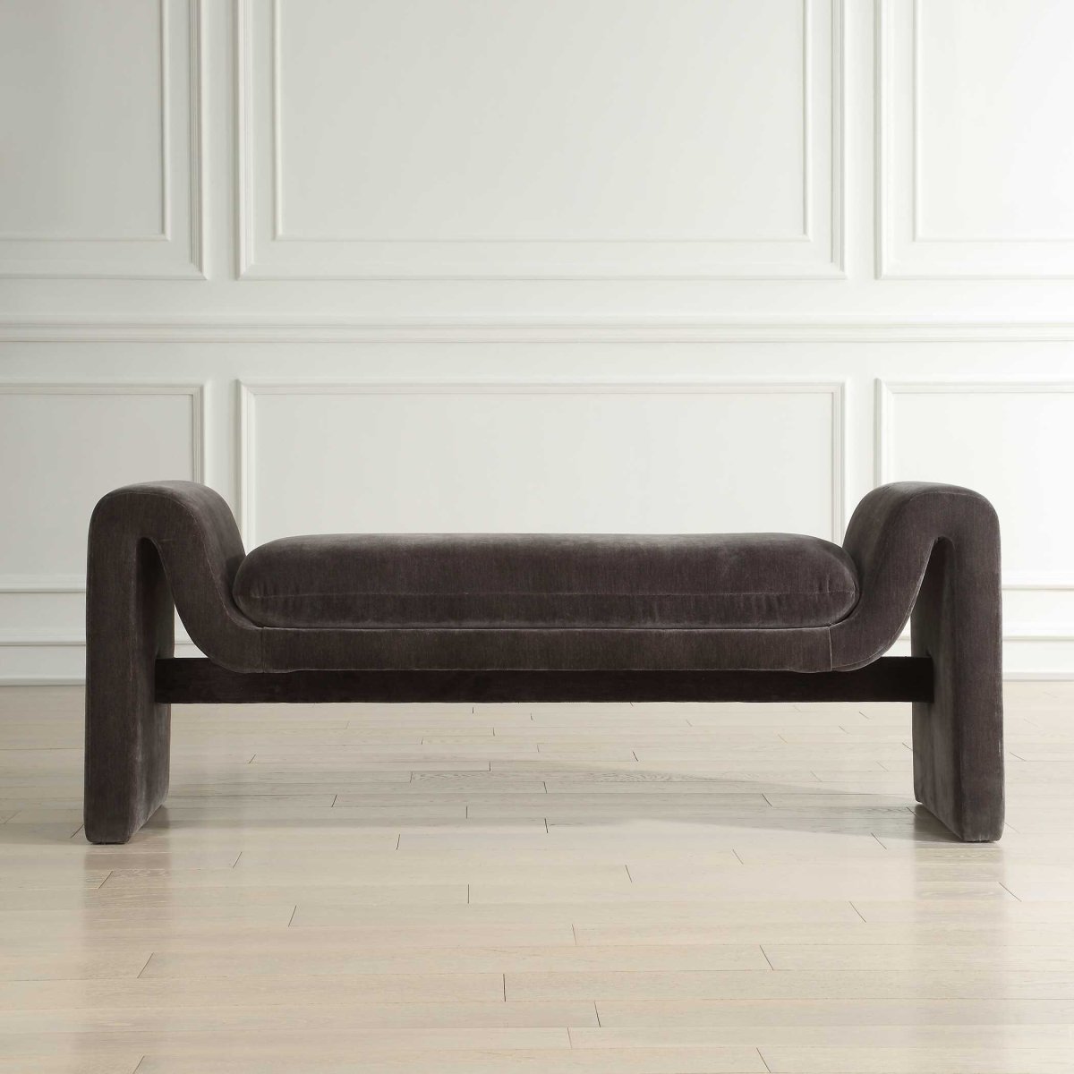 Manson Modern Charcoal Bench - Uttermost - Benches by Modest Hut