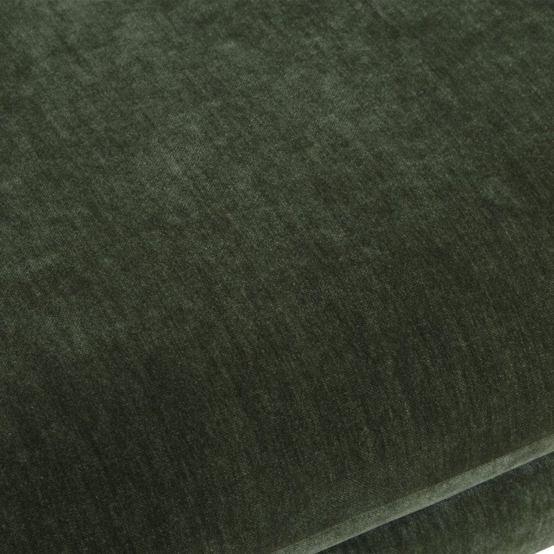 Detail view of the Manson Moss Velvet Bench finish and construction image 8