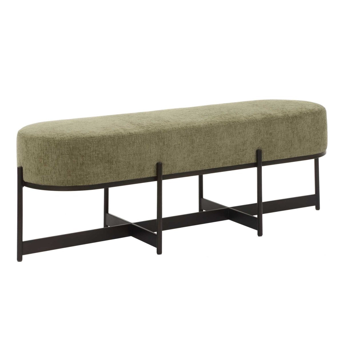 Merino Moss Fabric Bench - Uttermost - Benches by Modest Hut