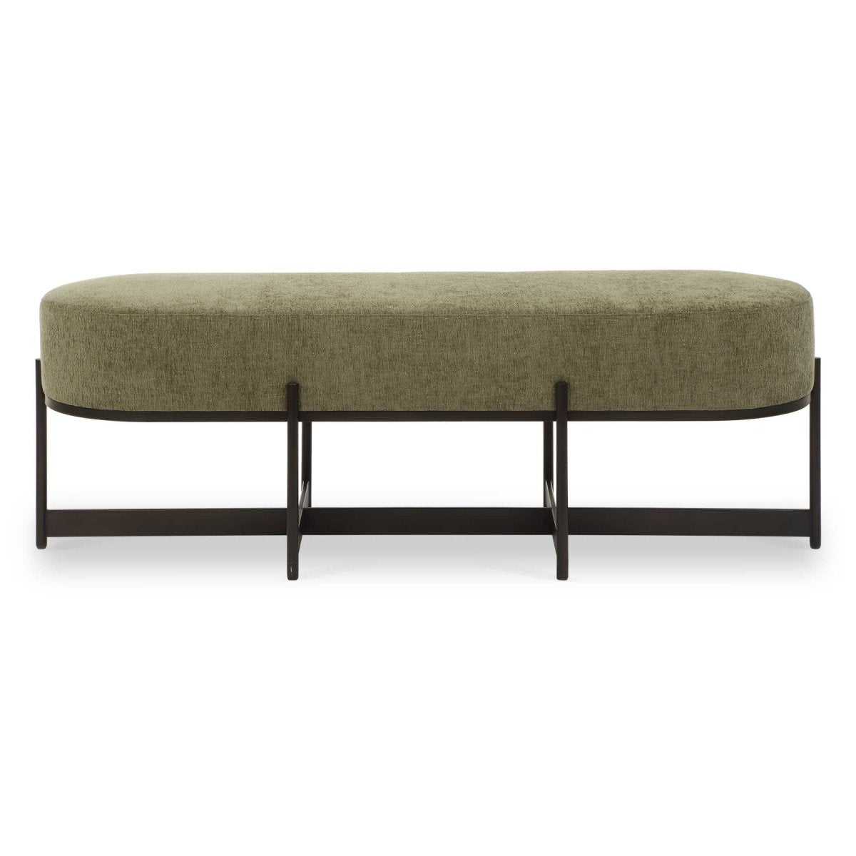 Merino Moss Fabric Bench - Uttermost - Benches by Modest Hut