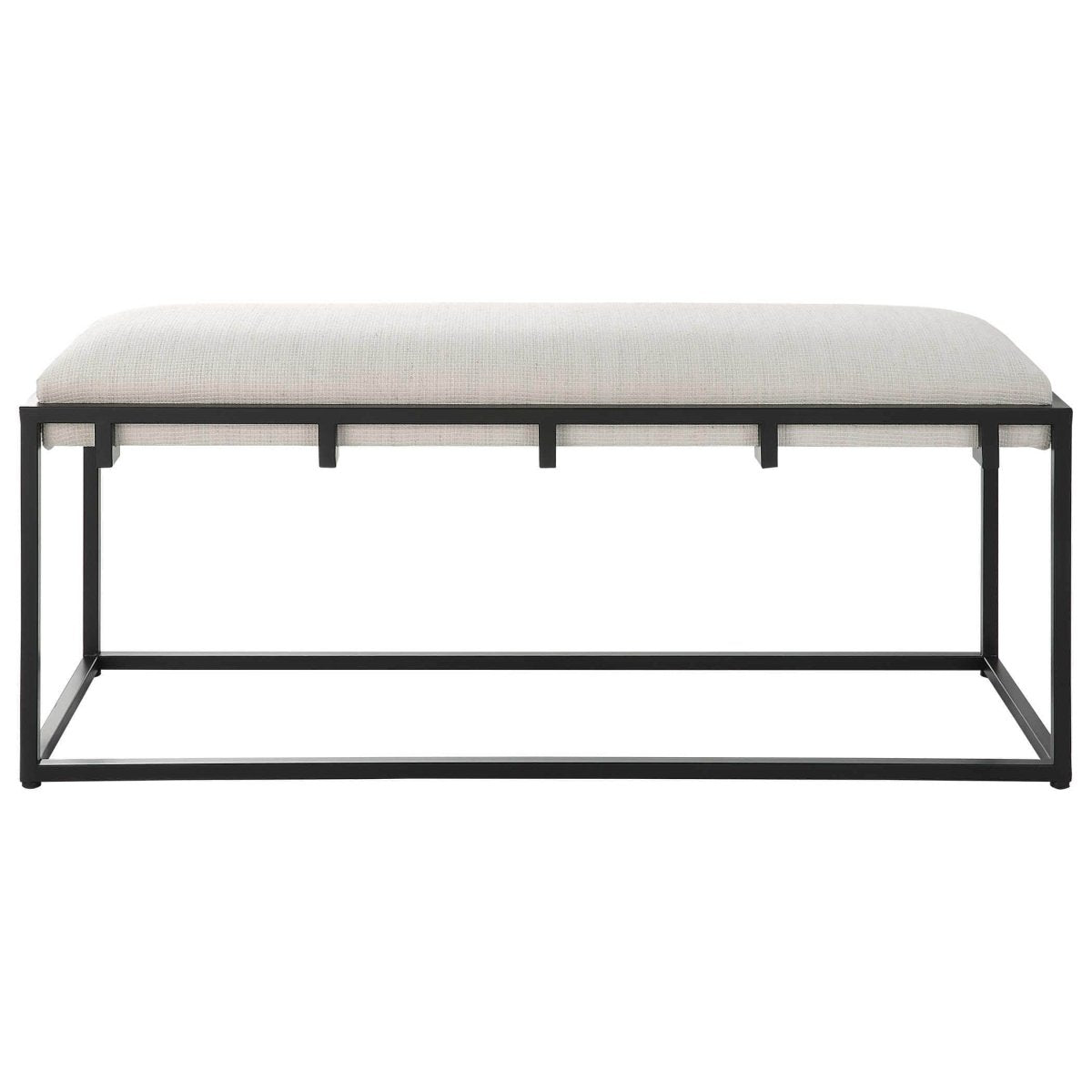 Paradox Iron & Fabric Bench - Uttermost - Benches by Modest Hut