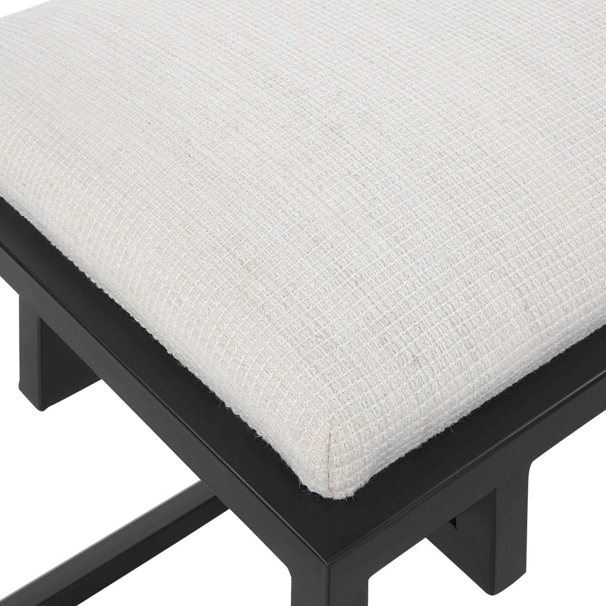 Paradox Iron & Fabric Bench - Uttermost - Benches by Modest Hut
