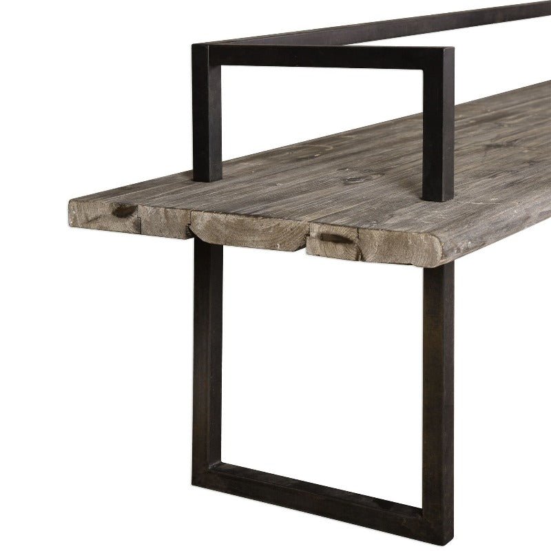Reclaimed Wood Handcrafted Herbert Bench - Uttermost - Benches by Modest Hut