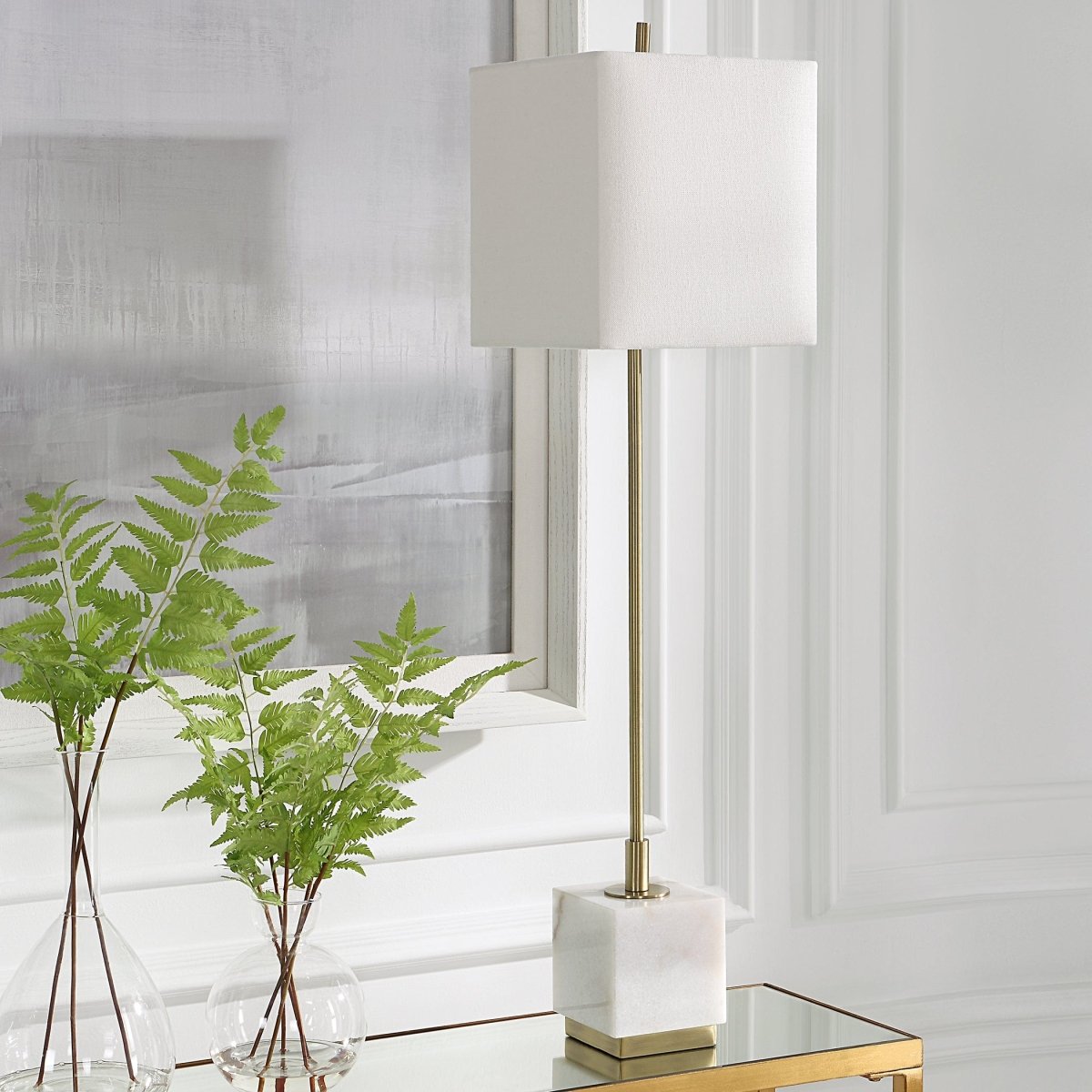 Escort Brass Buffet Lamp - Uttermost - Buffet Lamps by Modest Hut