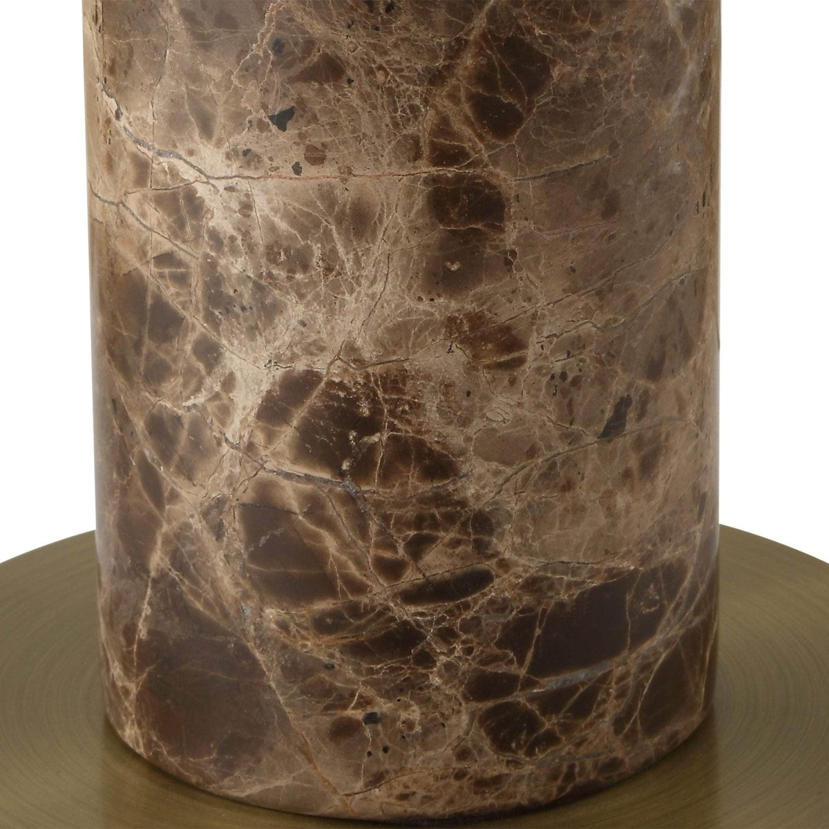 Sepia Brown Marble Buffet Lamp - Uttermost - Buffet Lamps by Modest Hut