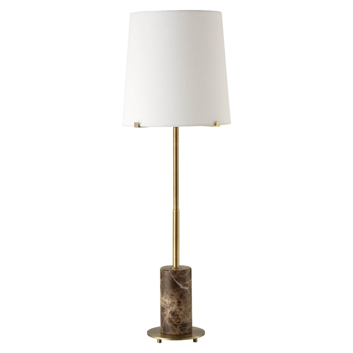 Sepia Brown Marble Buffet Lamp - Uttermost - Buffet Lamps by Modest Hut