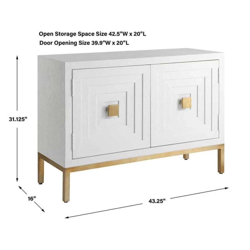 Aiken White 2 Door Cabinet - AikenWhite2DoorCabinet 01 image 9