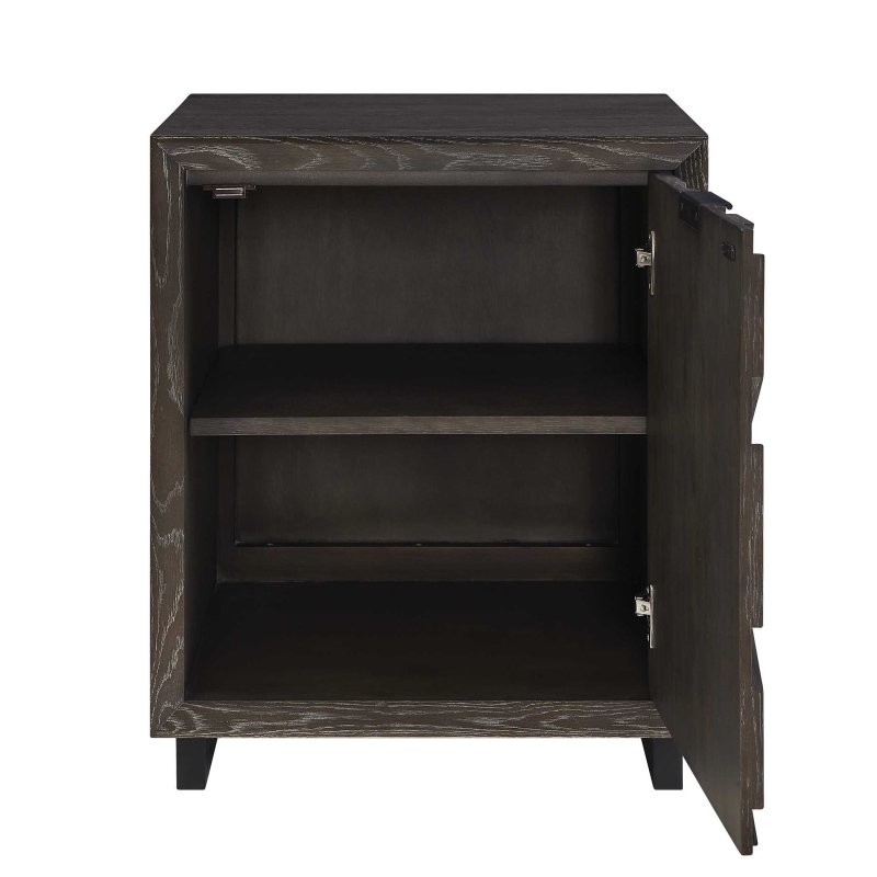 Barrett Dark Charcoal Oak Cabinet - Storage