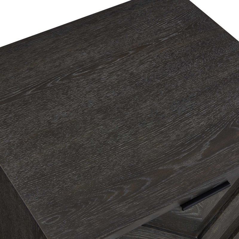 Barrett Dark Charcoal Oak Cabinet - Storage