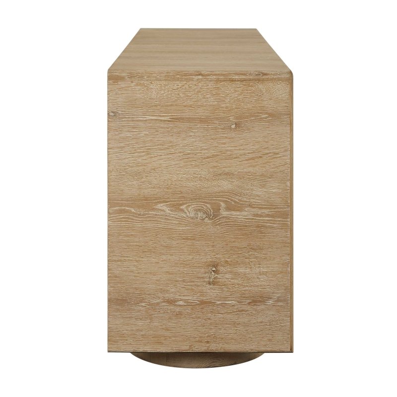 Evanston 4 Door Natural Oak Cabinet - Storage