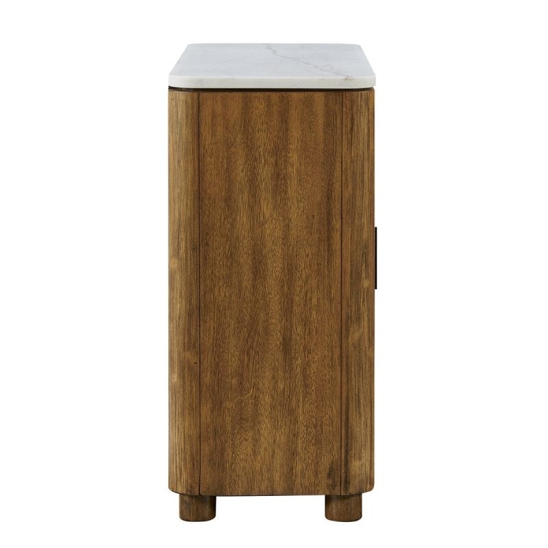 Side view of the Mebarak 2 Door Cabinet