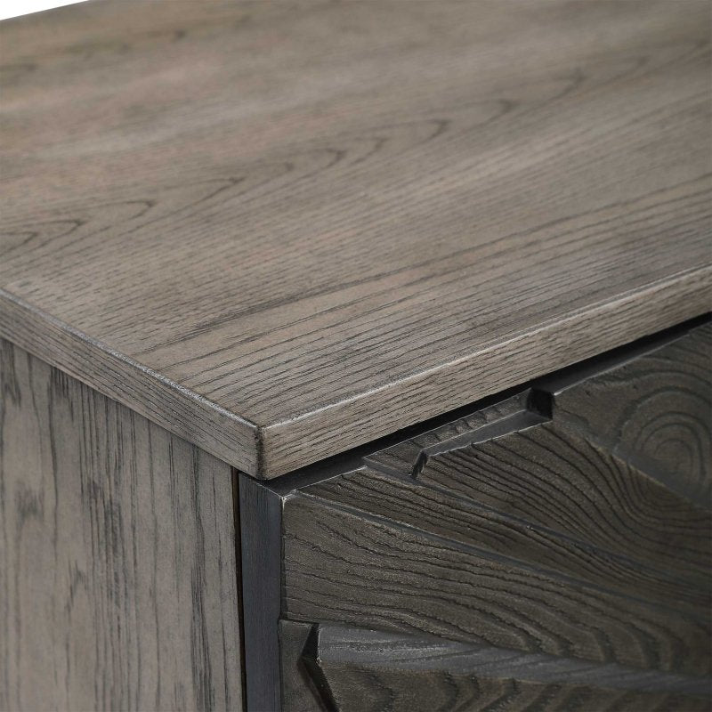 Shield Bohemian Style Cabinet Close Up of edge