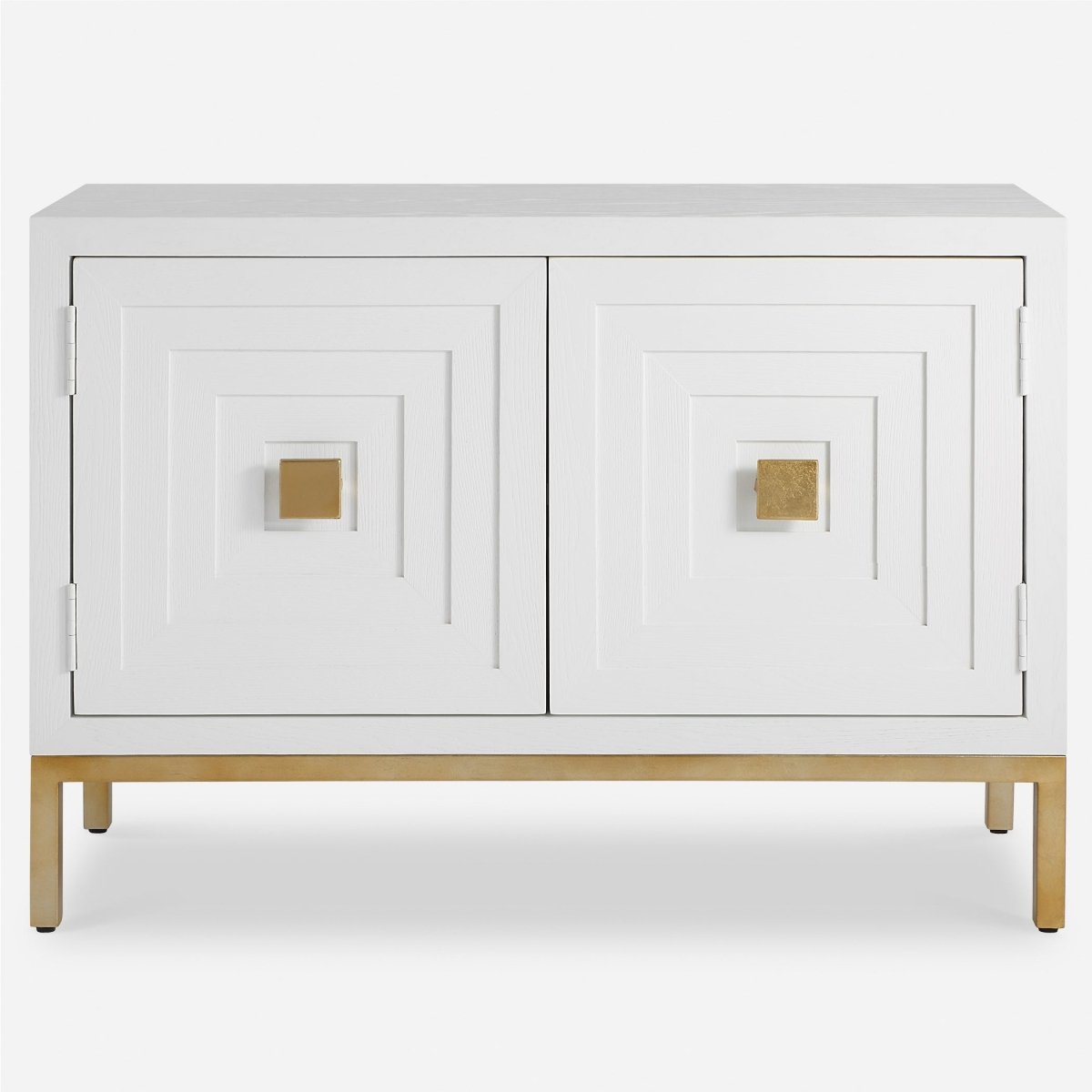 Aiken White 2 Door Cabinet - Uttermost - Cabinets by Modest Hut