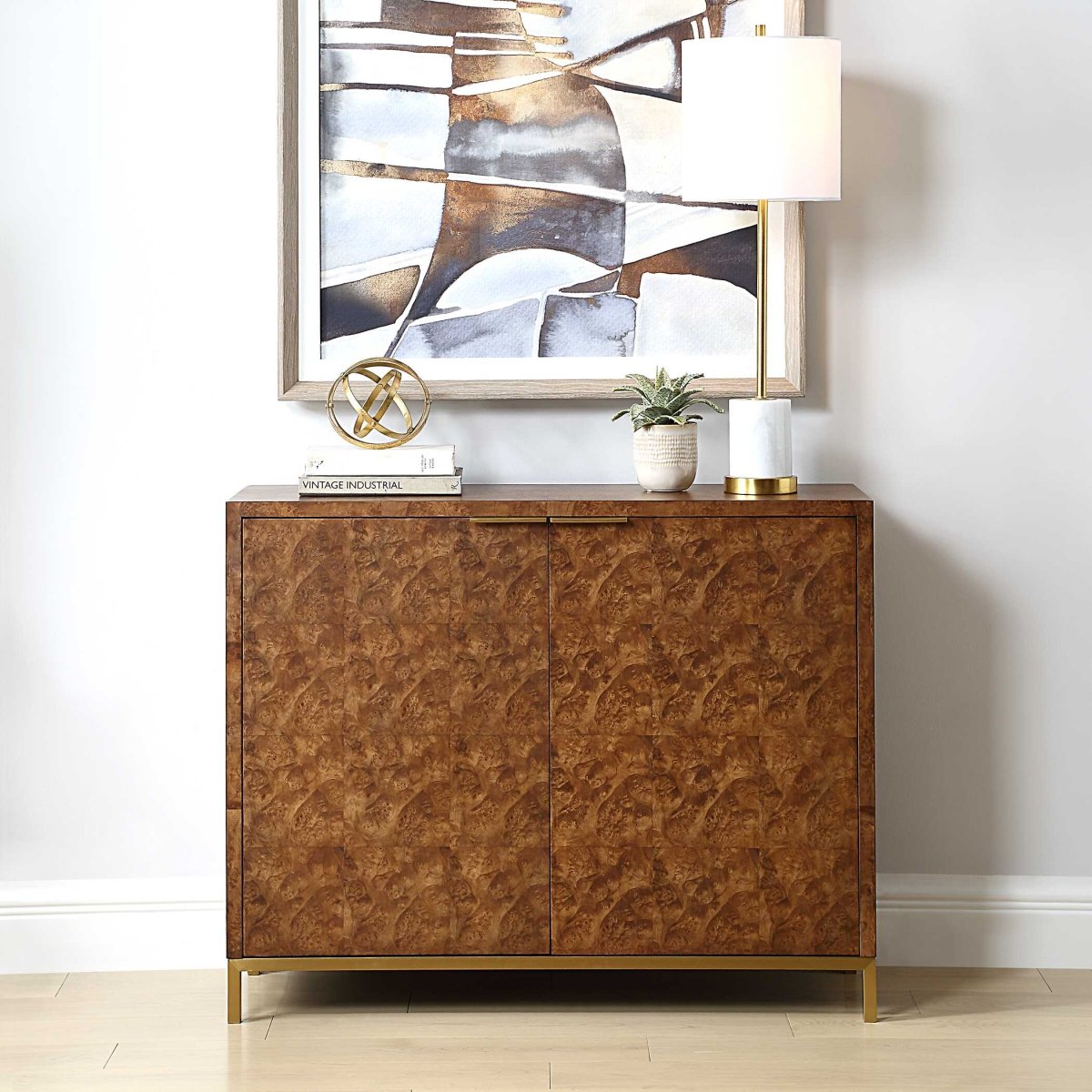 Jethro Burl 2 Door Cabinet - Uttermost - Cabinets by Modest Hut