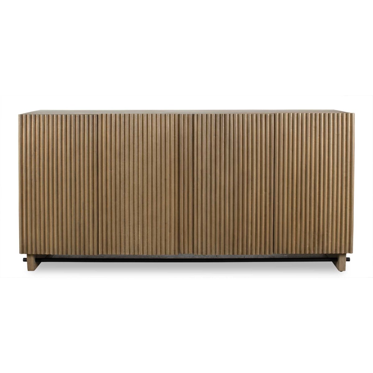 Kellem Natural Wood 4 Door Cabinet - Uttermost - Cabinets by Modest Hut