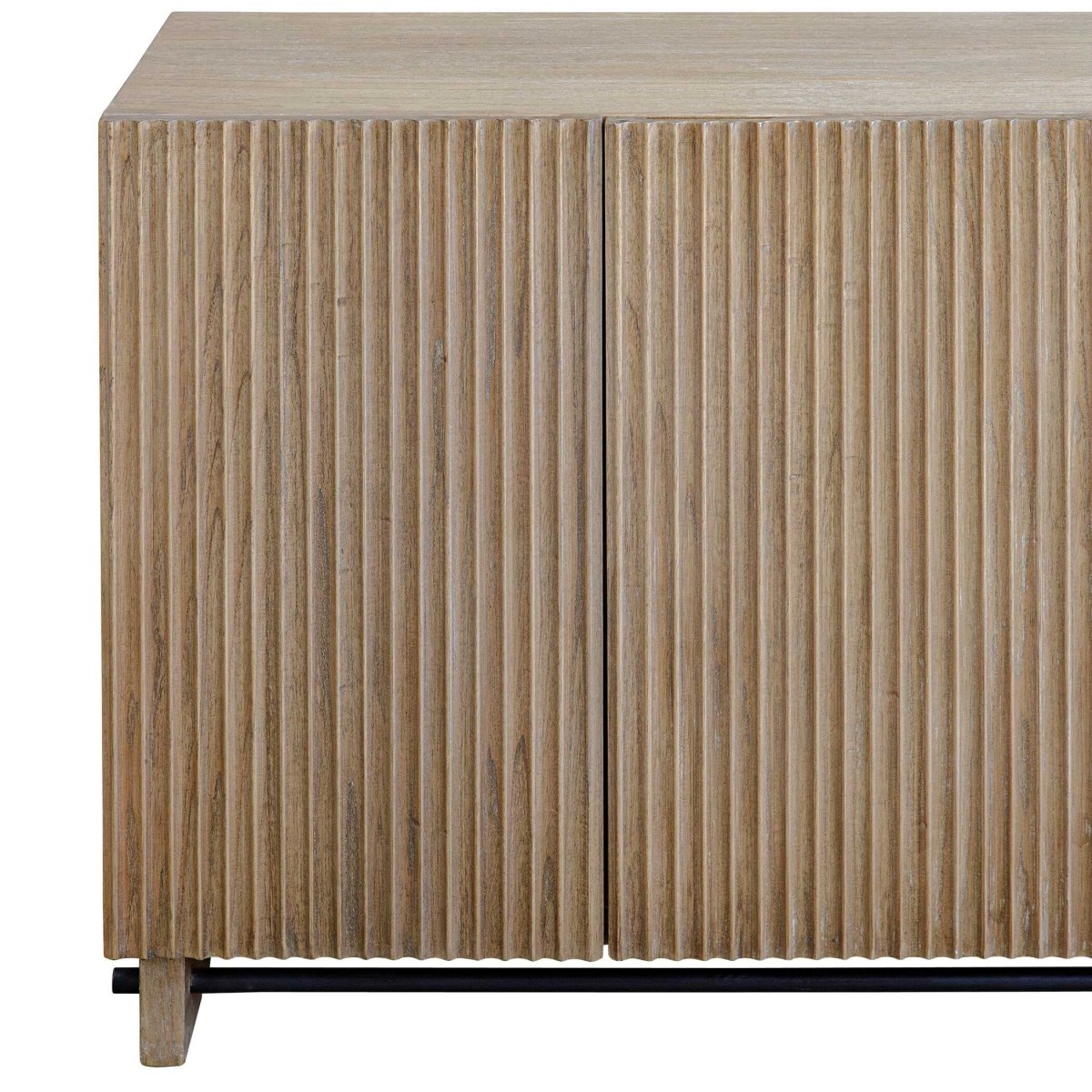 Kellem Natural Wood 4 Door Cabinet - Uttermost - Cabinets by Modest Hut