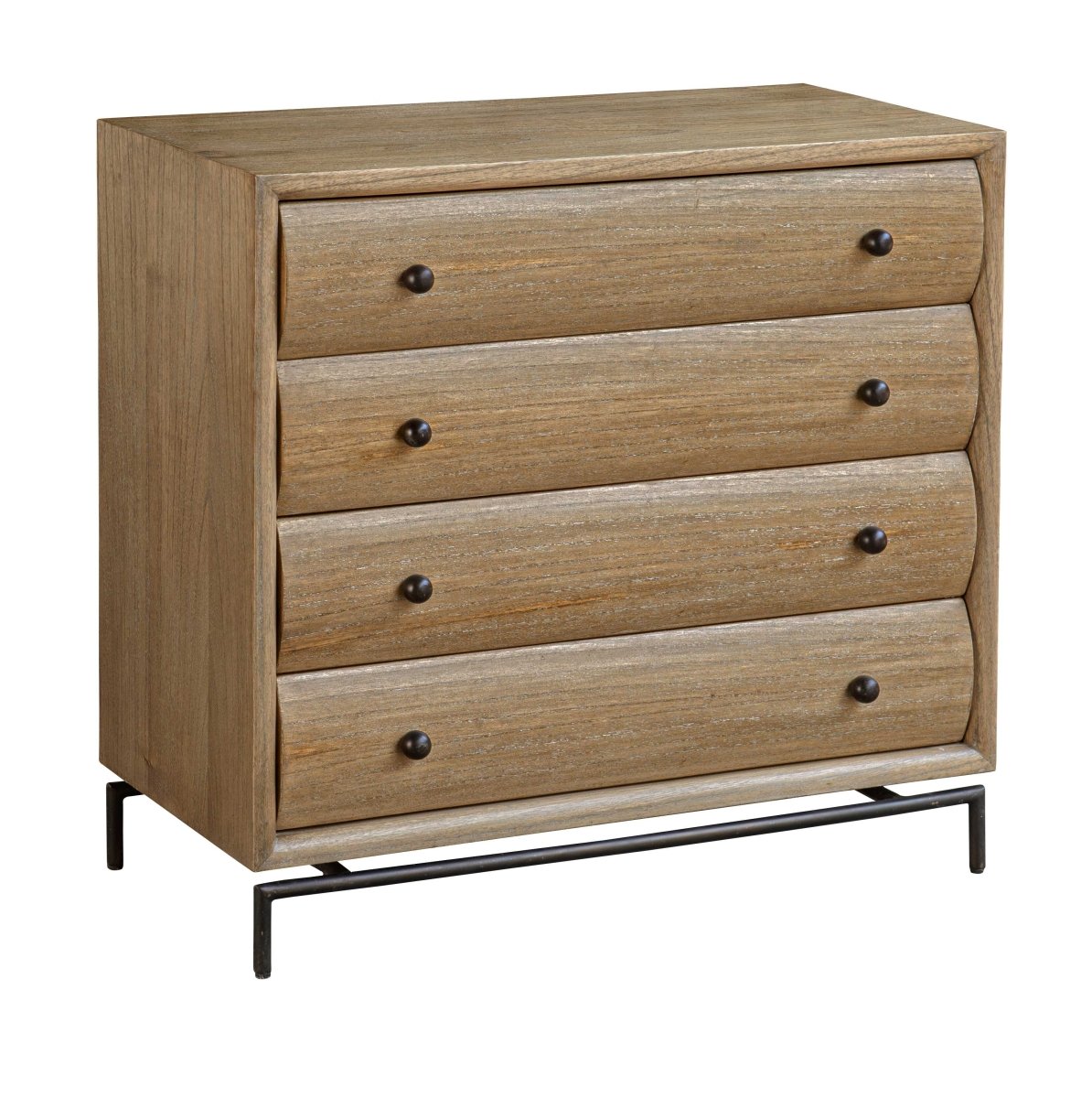 Millard Curved 4 Drawer Chest - Uttermost - Cabinets by Modest Hut